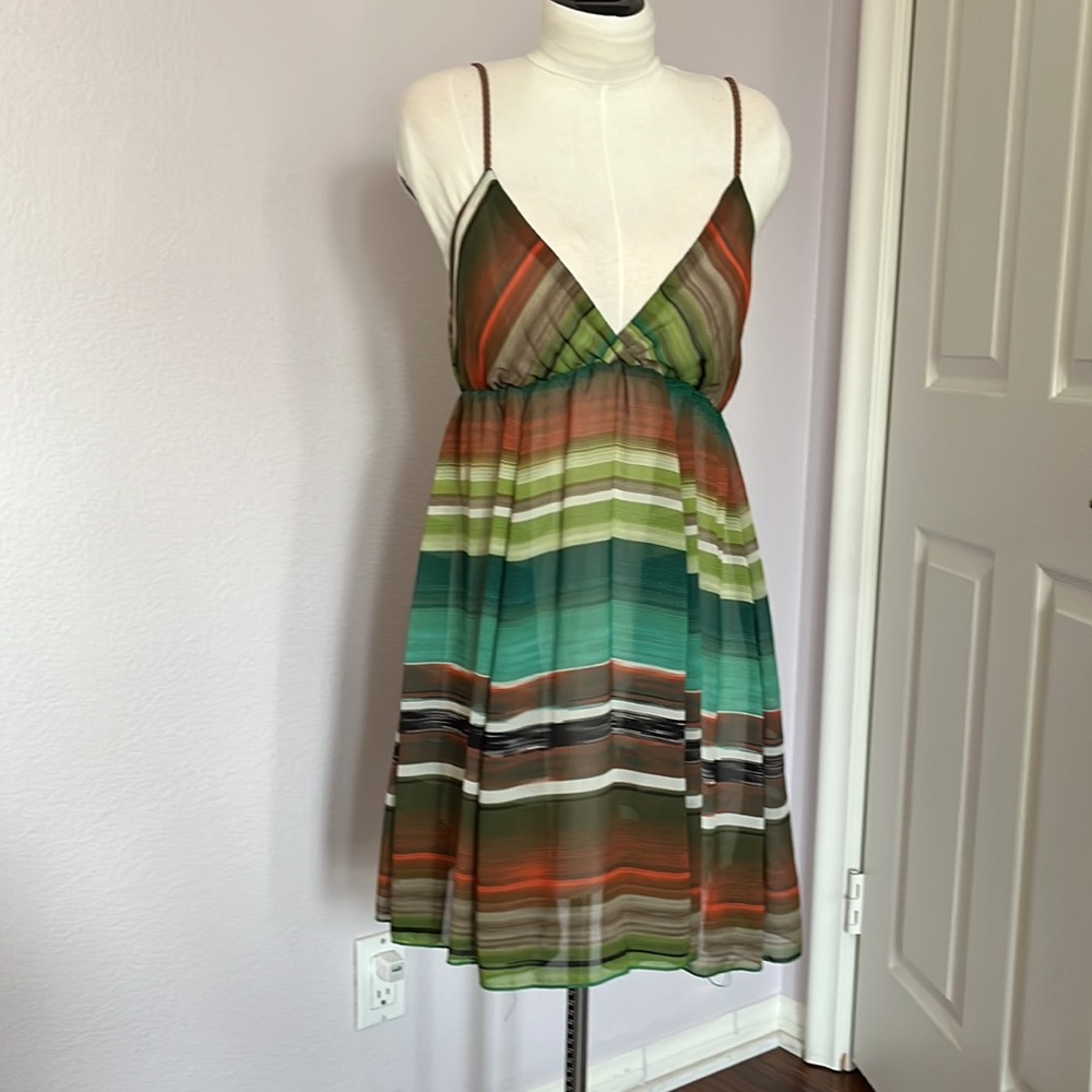 Beautiful Striped Sheer Dress